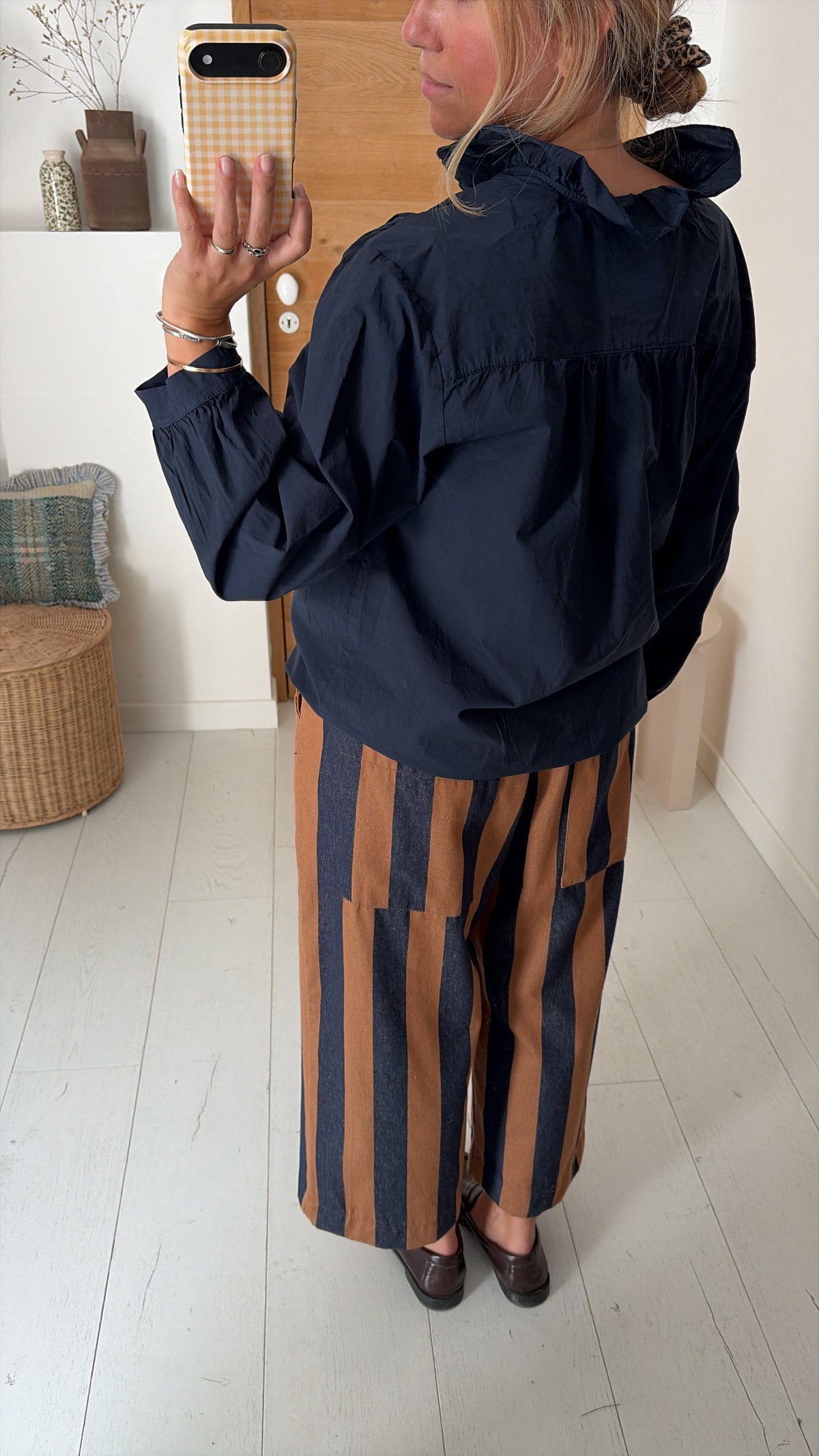 Hose Roma stripes rose