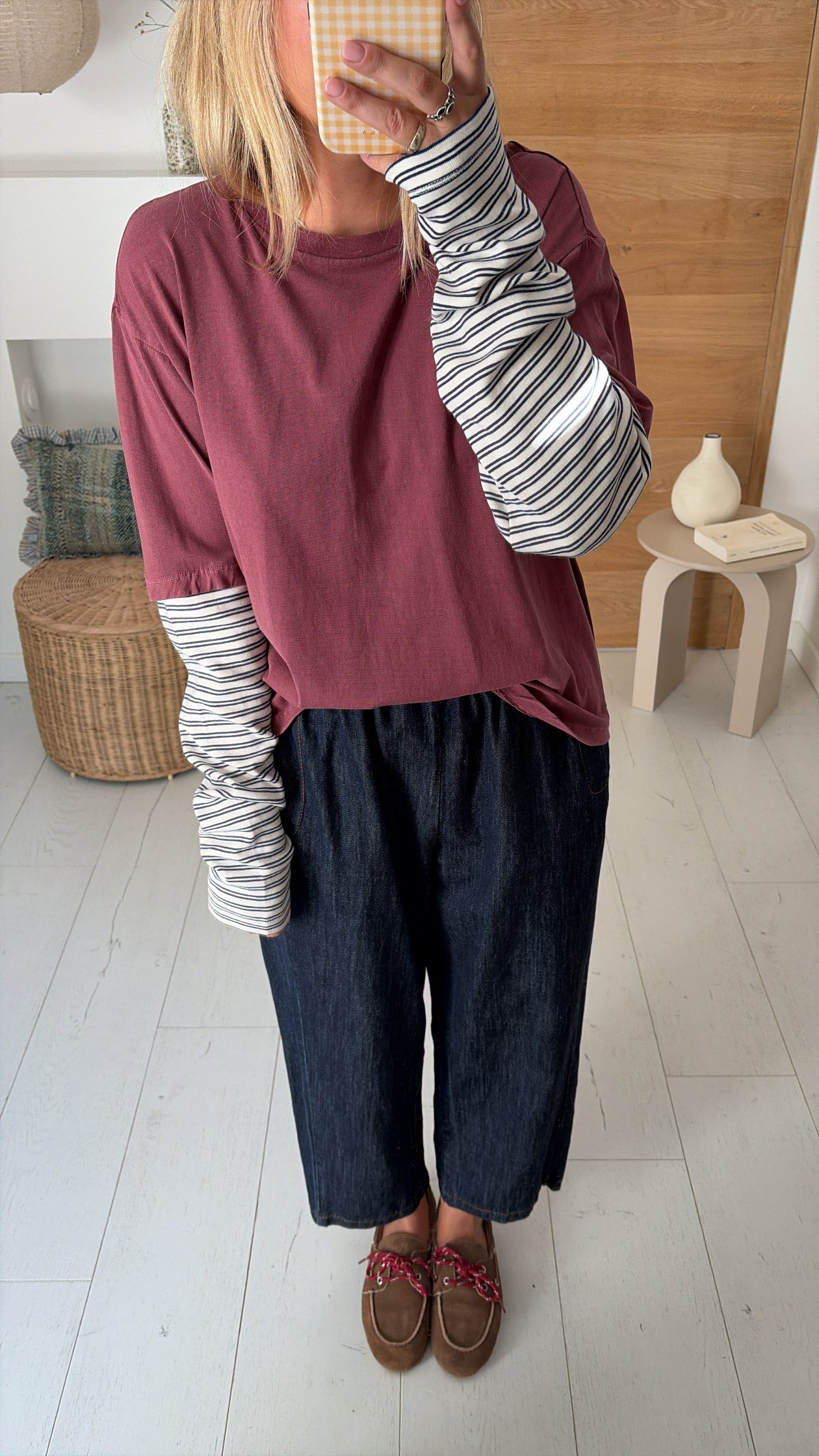 Tee Shirt Malabar burgundy – Hod Paris
