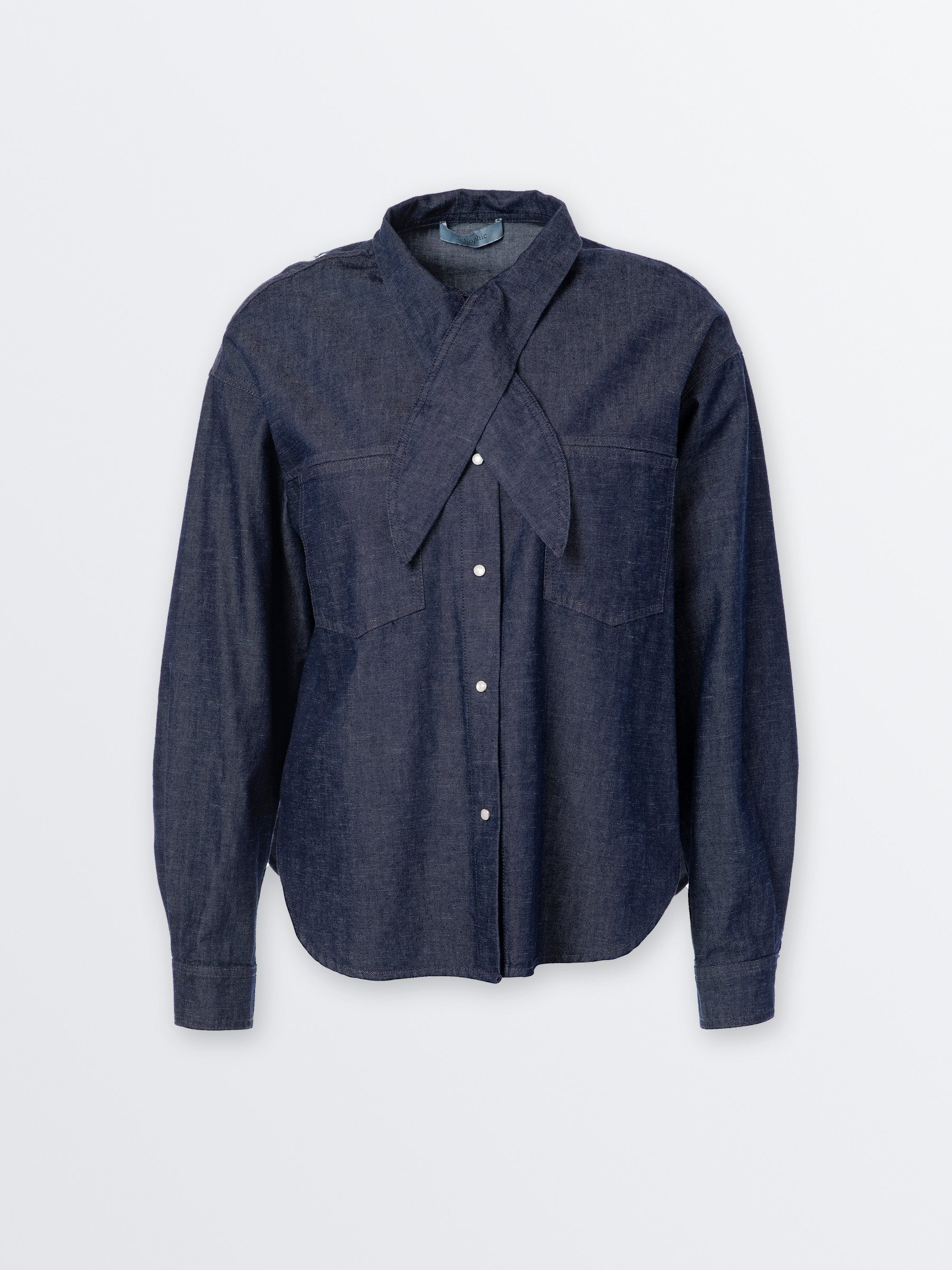 Blouse Plum dark denim – JC Sophie