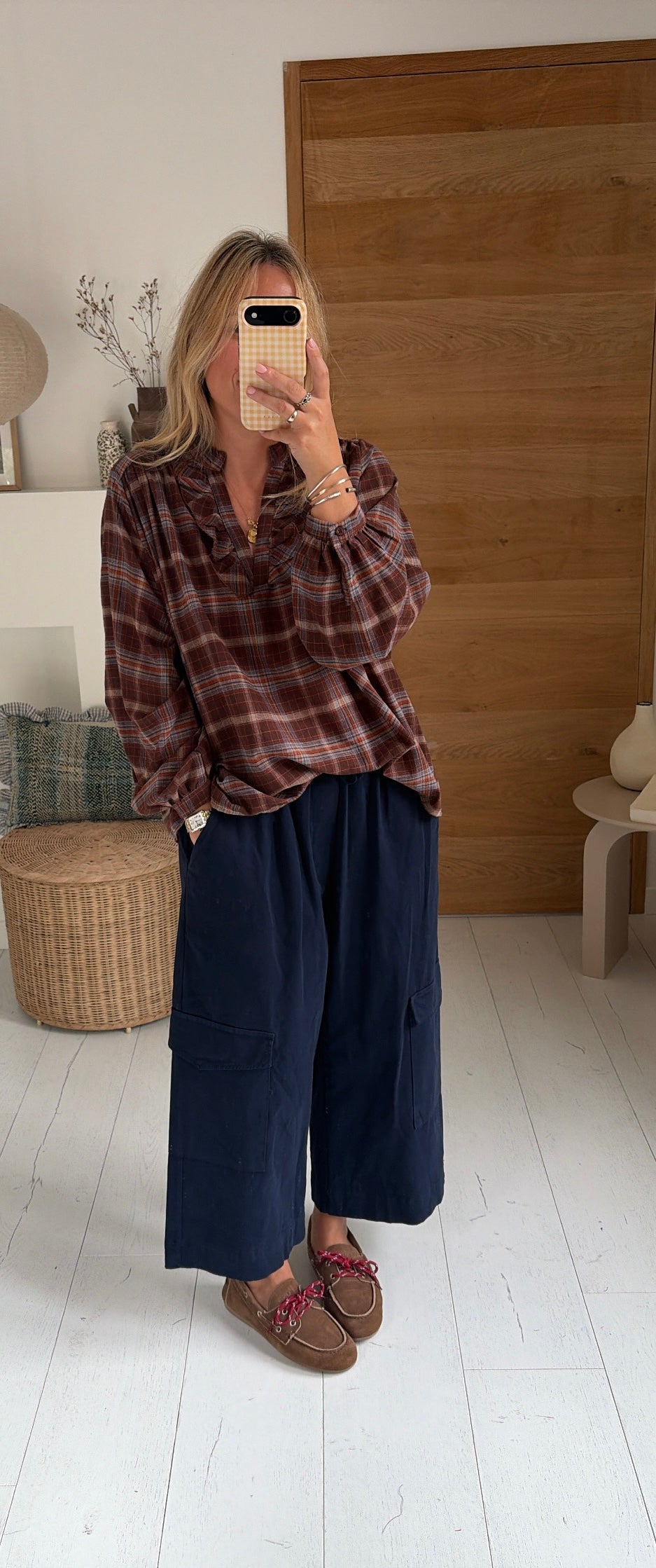 Pantalon Roma cargo navy