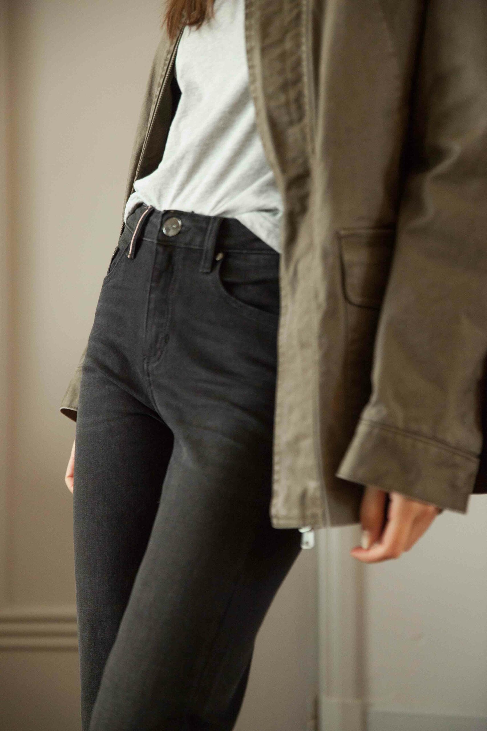 Jean Cesar black denim – Islow