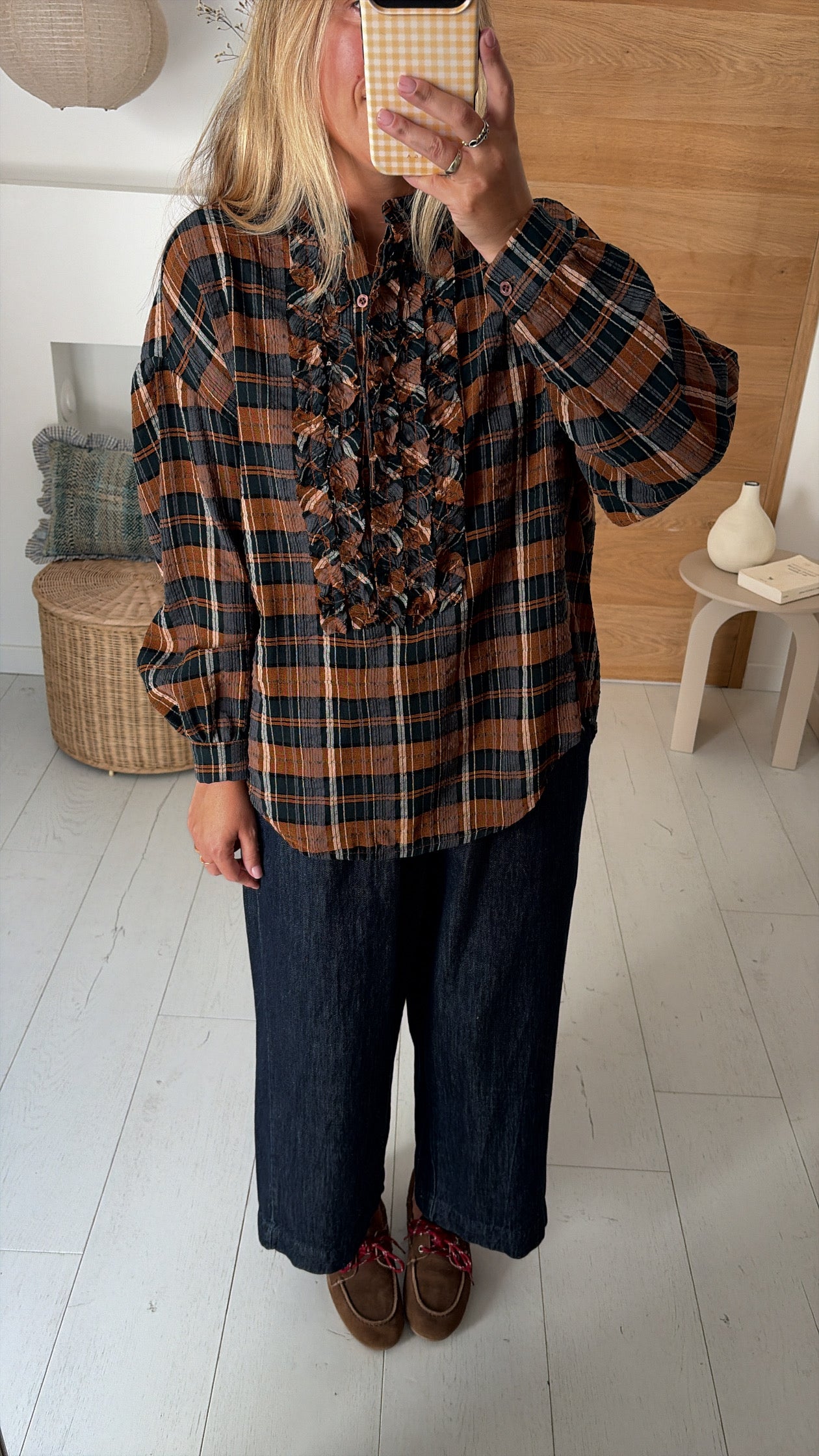 Blusa Maya gris chambray – Johanna Paris