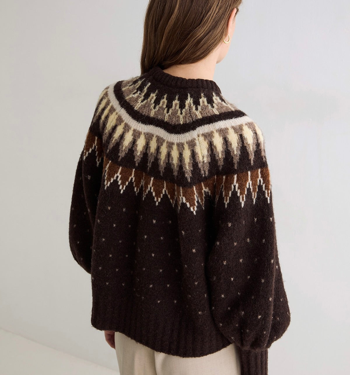 Pull Greta jacquard nordique