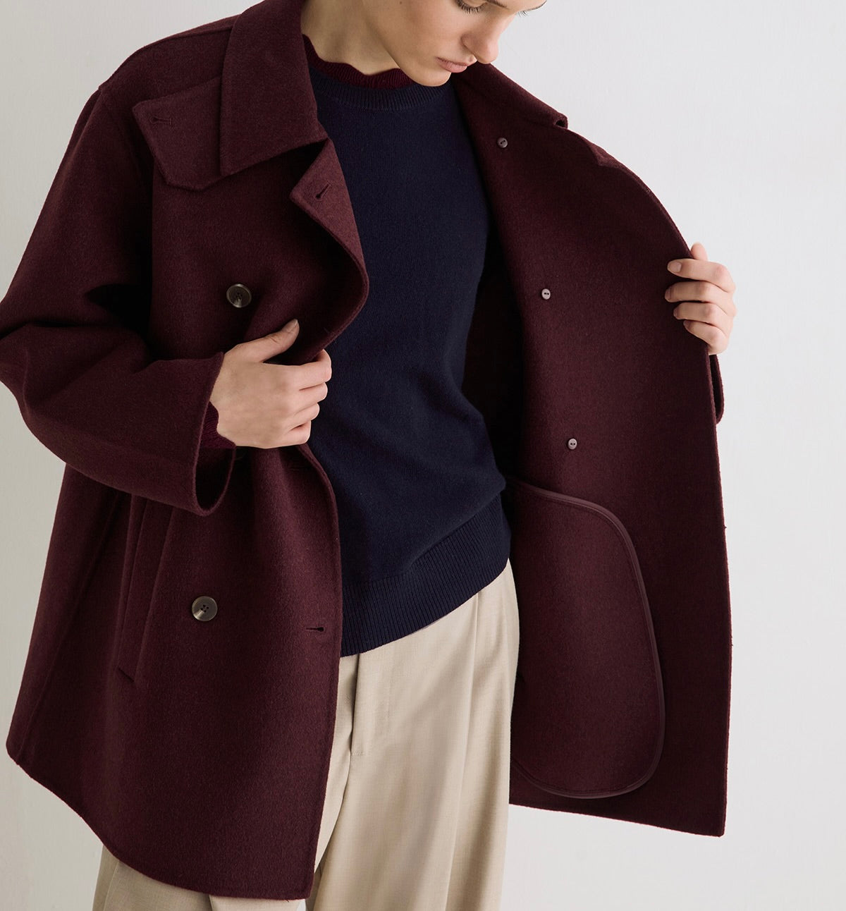Manteau Mapi wine