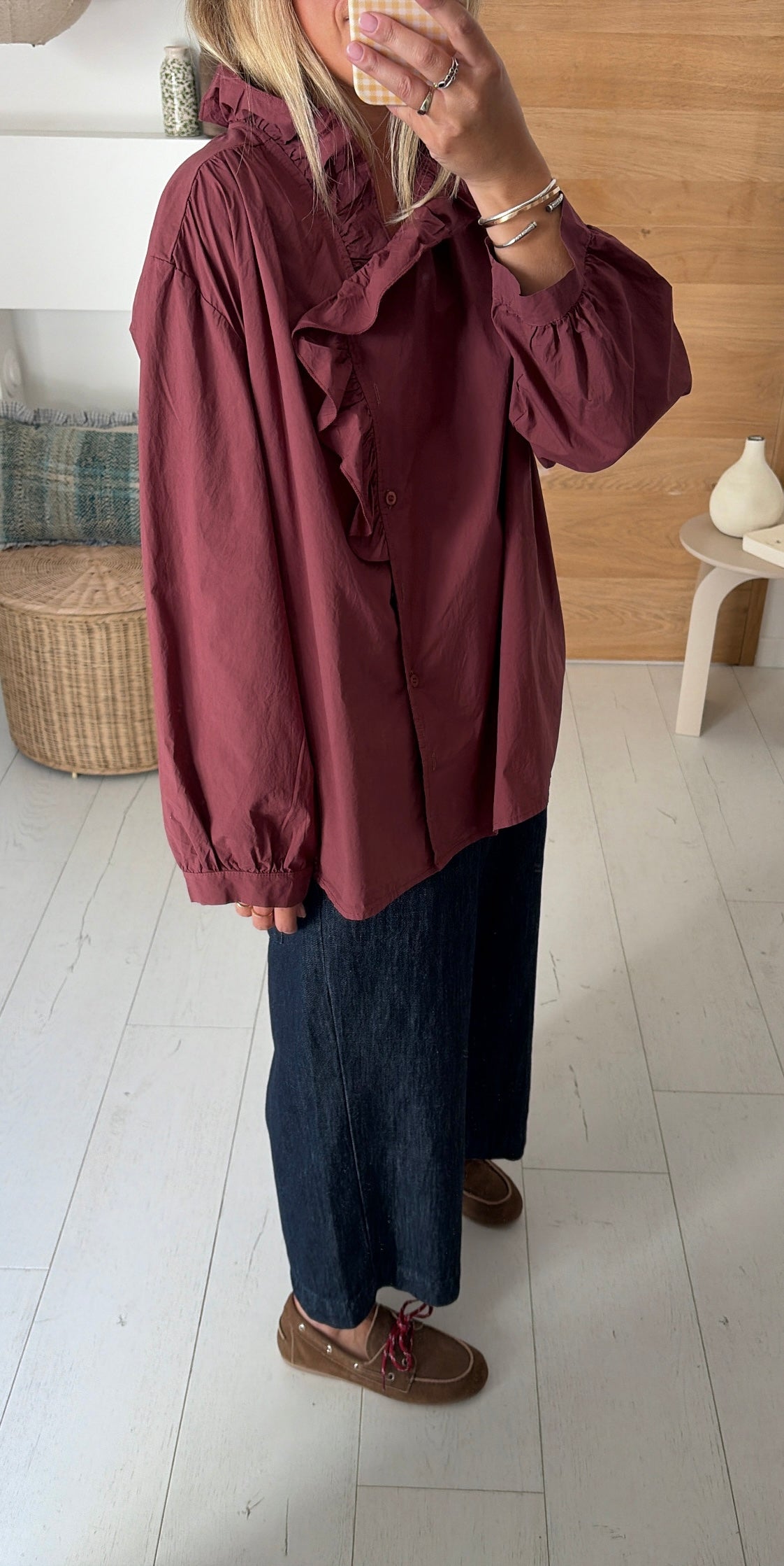 Blusa Lison prune