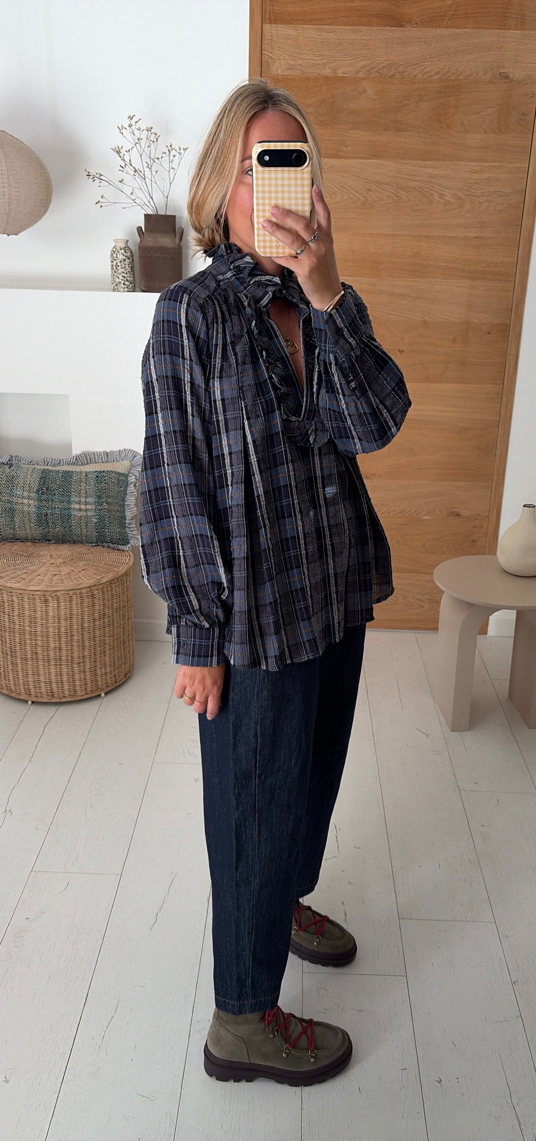 Blouse Louisa carreaux – Johanna Paris