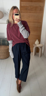 Tee Shirt Malabar burgundy