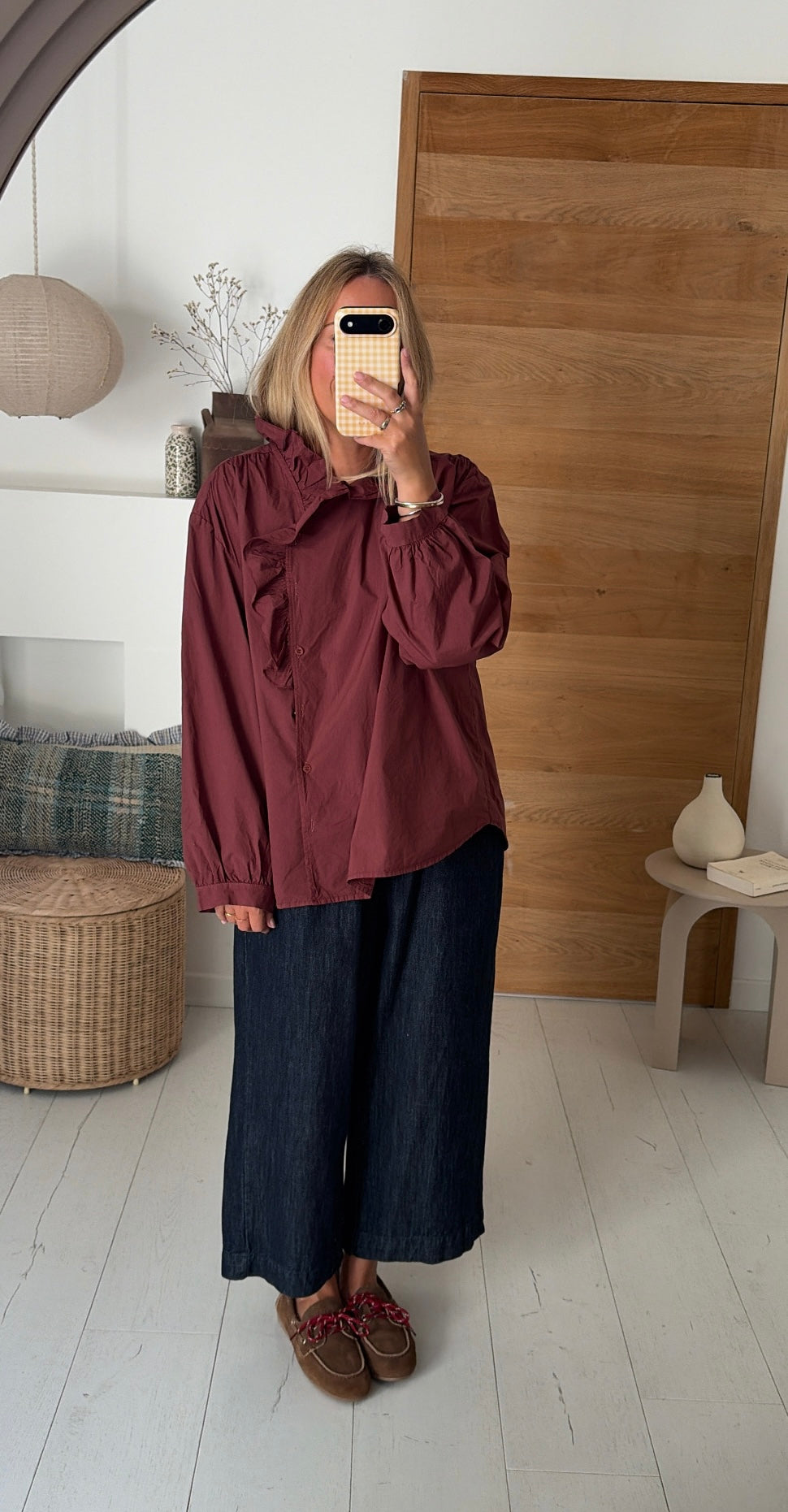 Blusa Lison prune – Johanna Paris