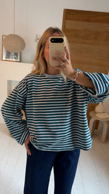 t-shirt Léonce navy panna