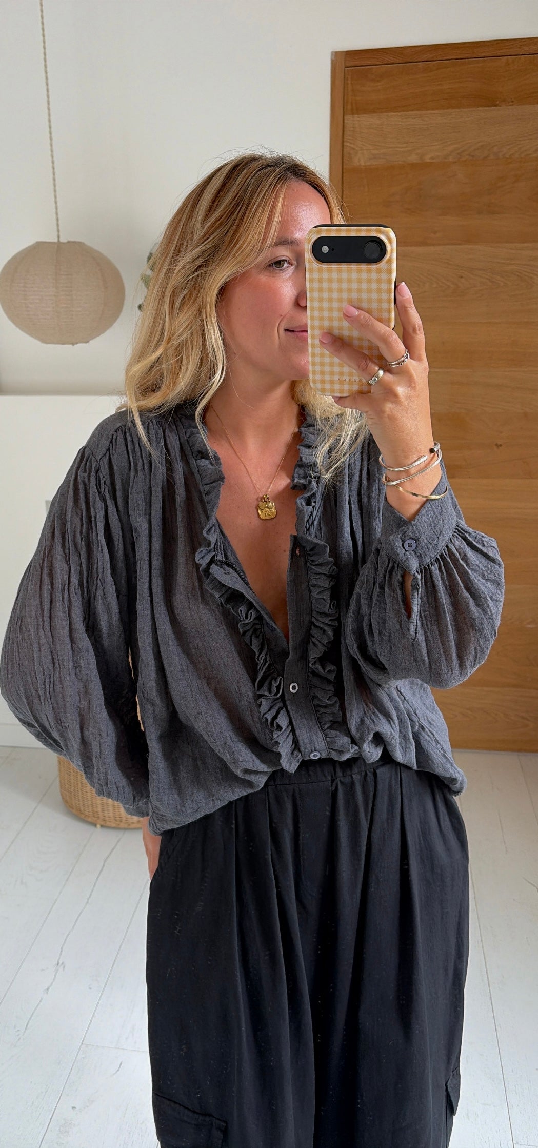 blusa Charlie gris