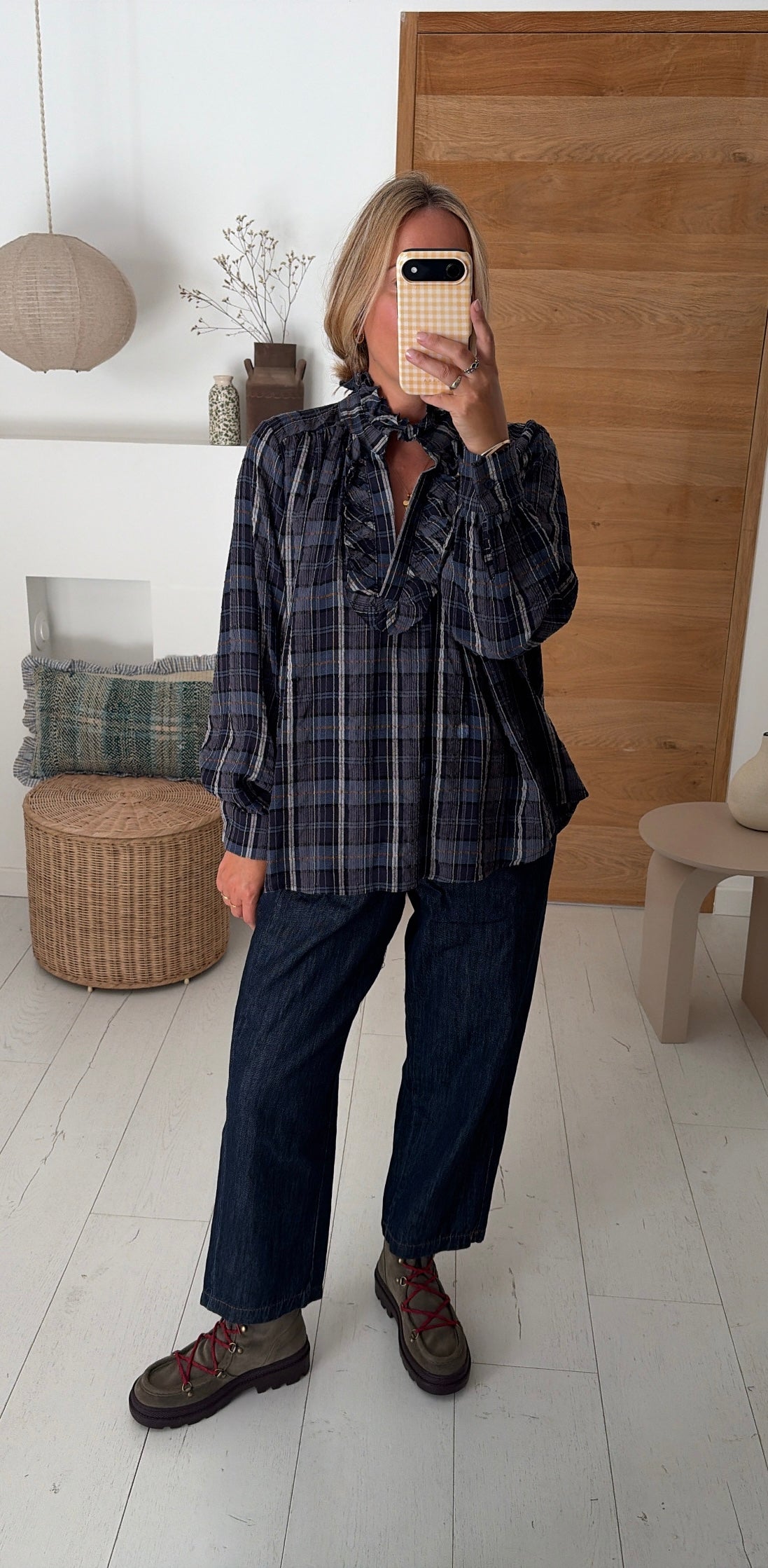 Blouse Louisa carreaux – Johanna Paris
