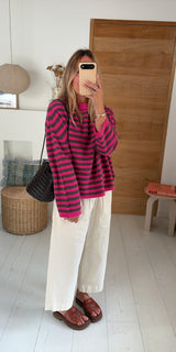 stripe berry coconut