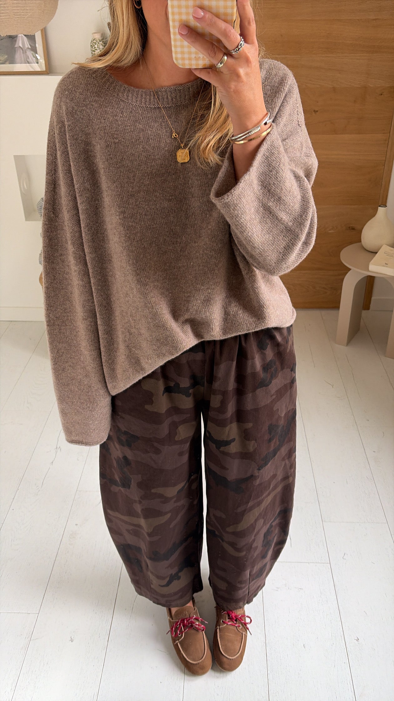 Pantalon Barrel camo – Johanna Paris