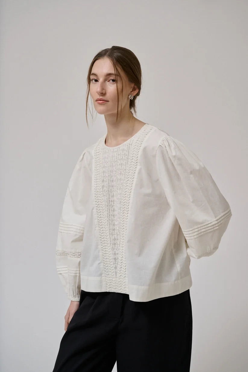 Blouse Clover écru – Anne mi