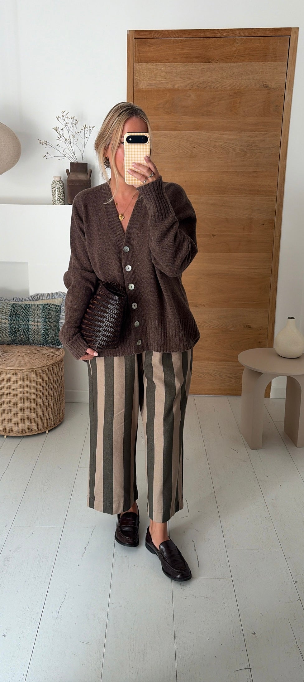 trousers Roma stripes rose – Johanna Paris
