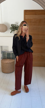 Hose Magic stripes terracotta