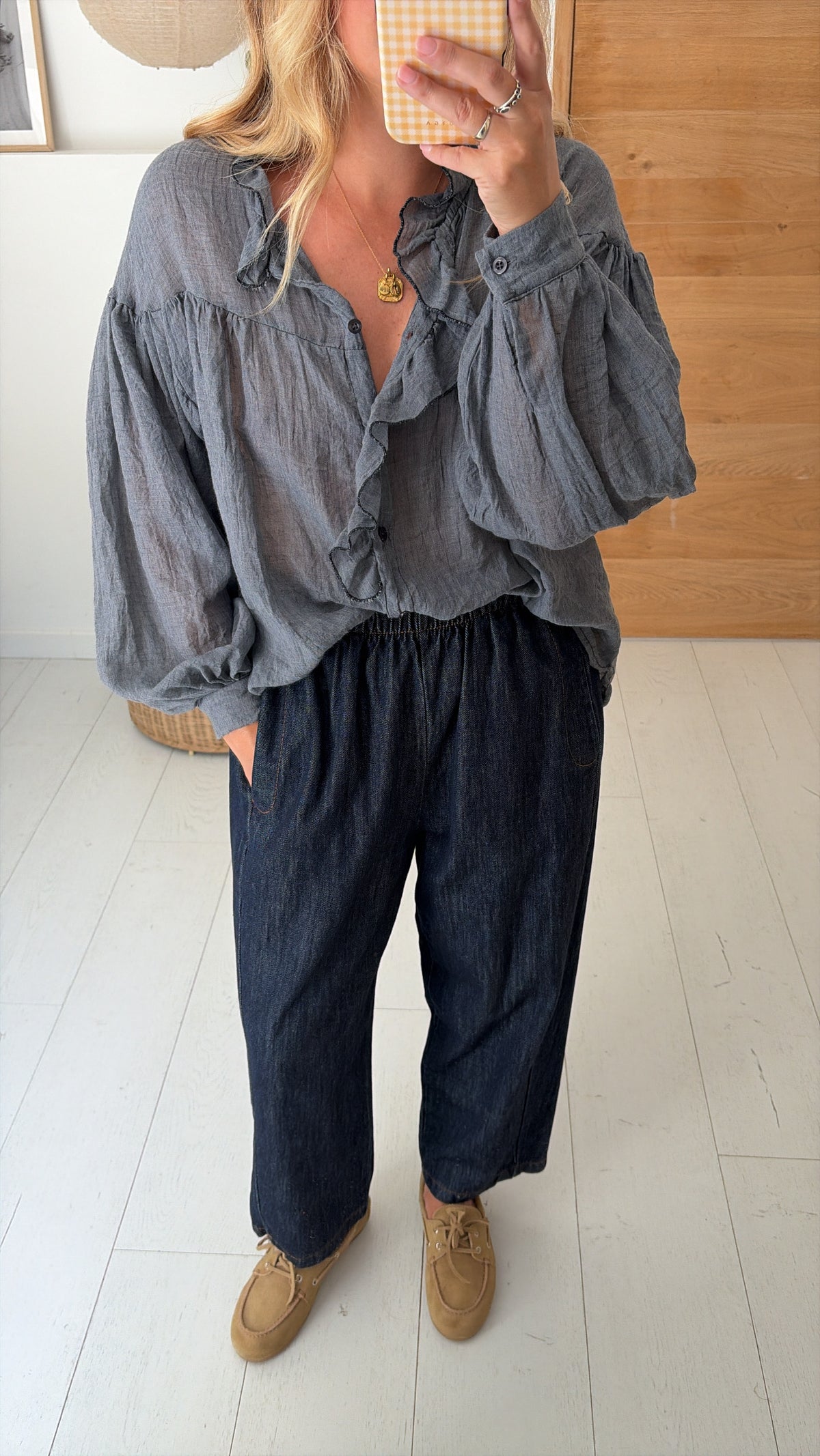 Blusa Marceau gris
