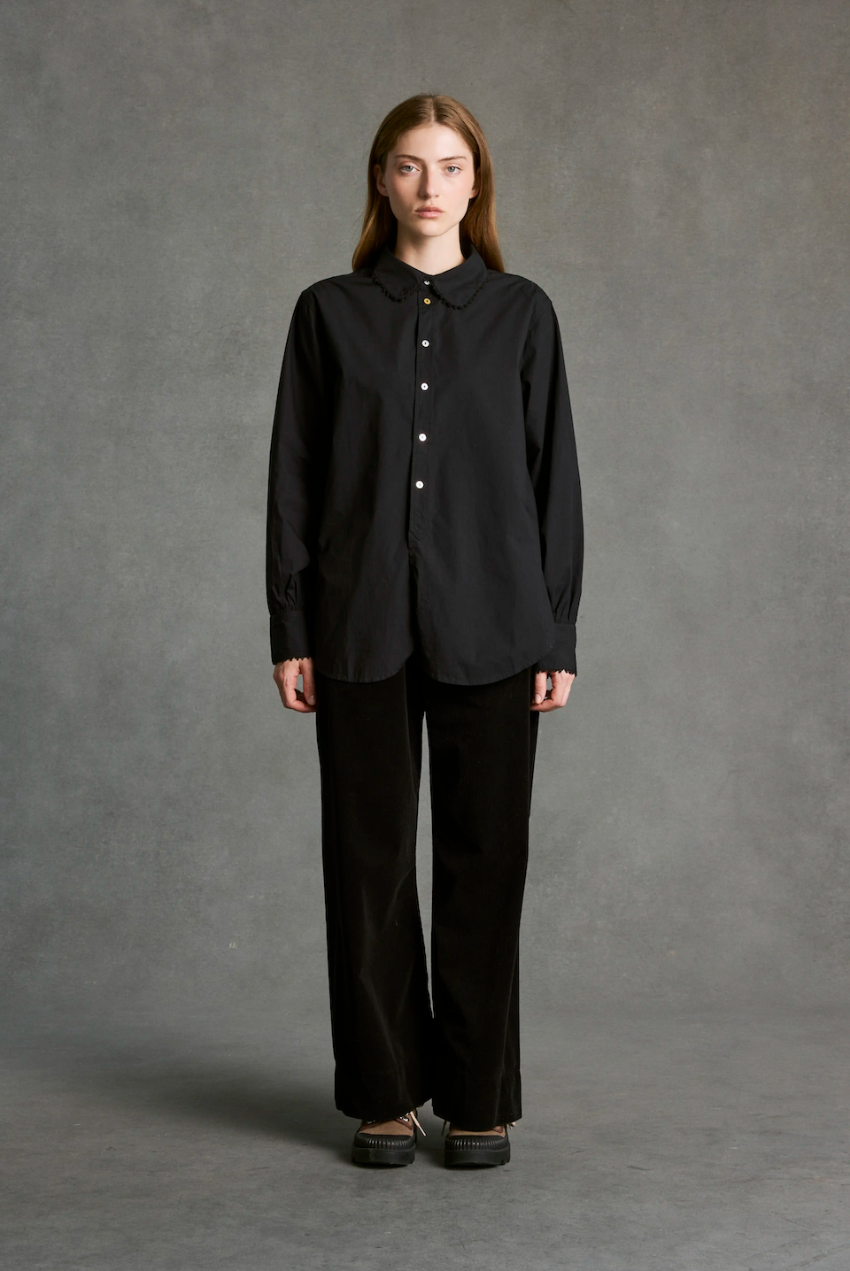 pantaloni Jimmy velluto black