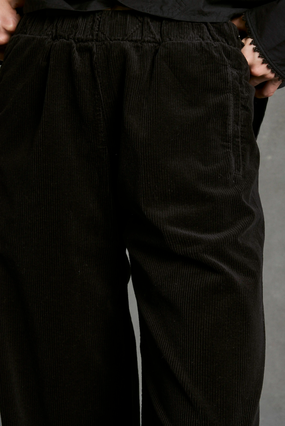 pantaloni Jimmy velluto black