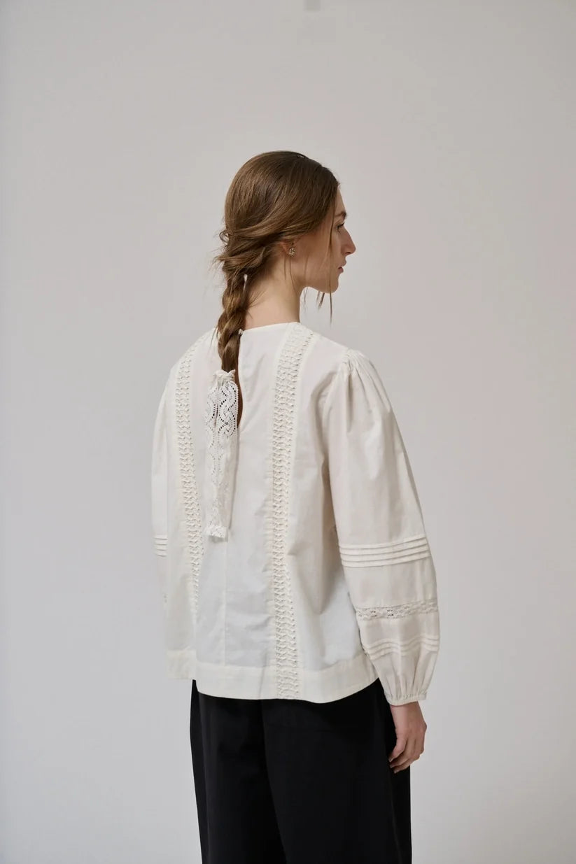 Blouse Clover écru – Anne mi
