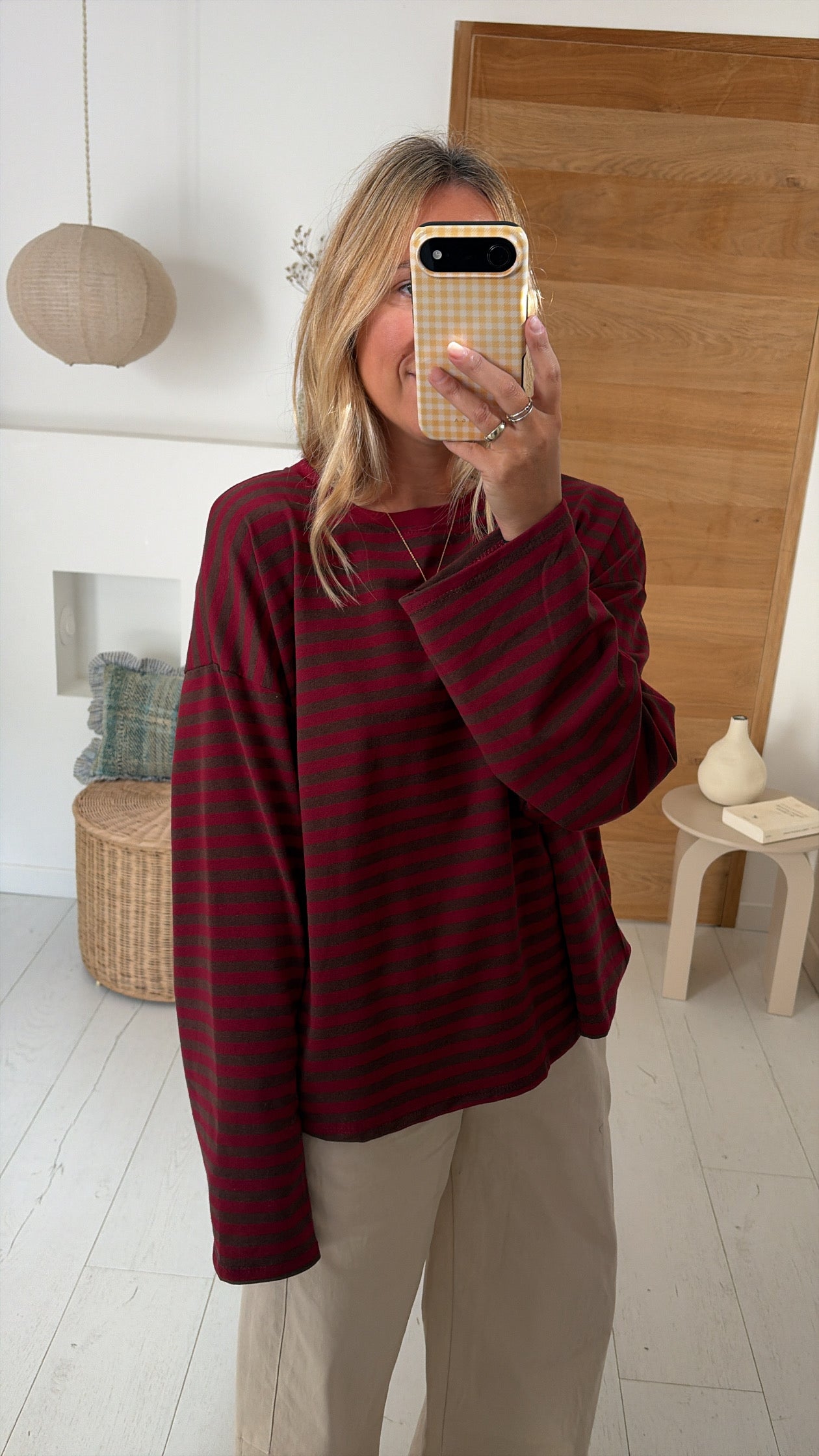 Tee shirt Léonce brown burgundy – CLO