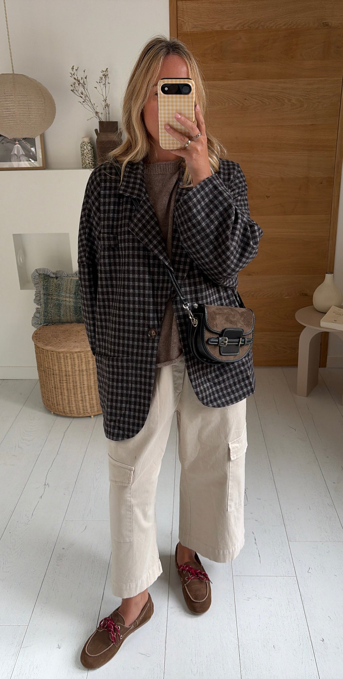Veste Jacob carreaux choco