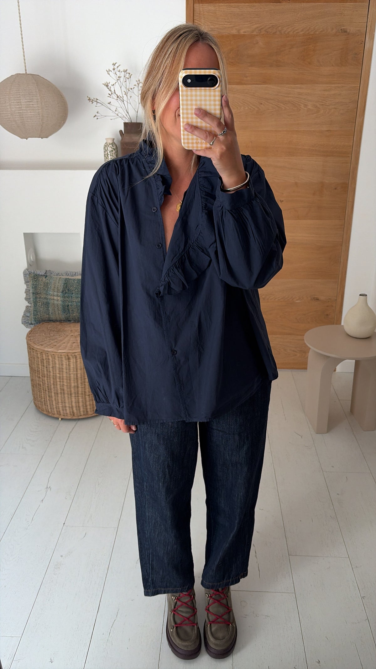 Blouse Lison popeline marine