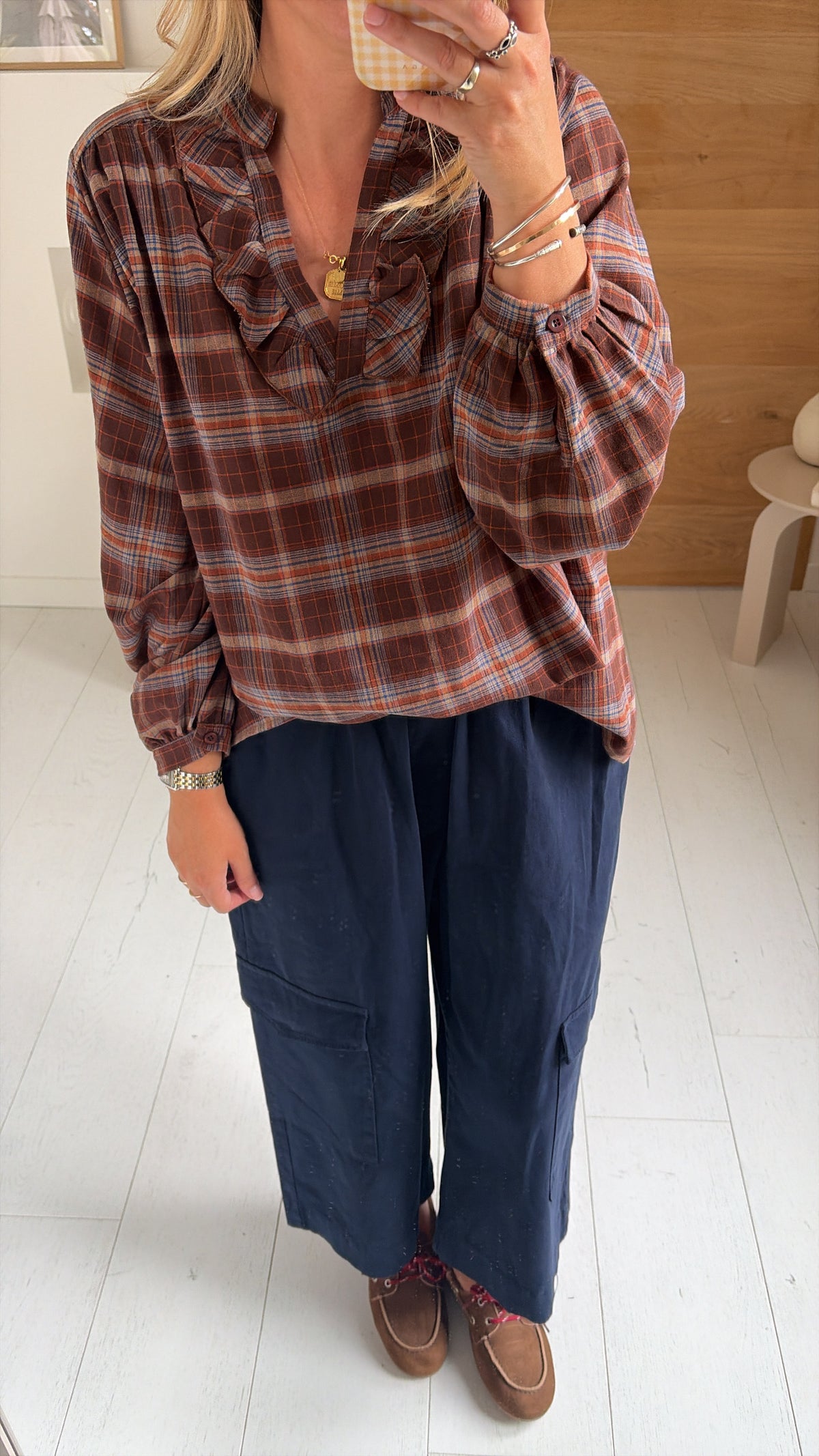 Pantalon Roma cargo navy