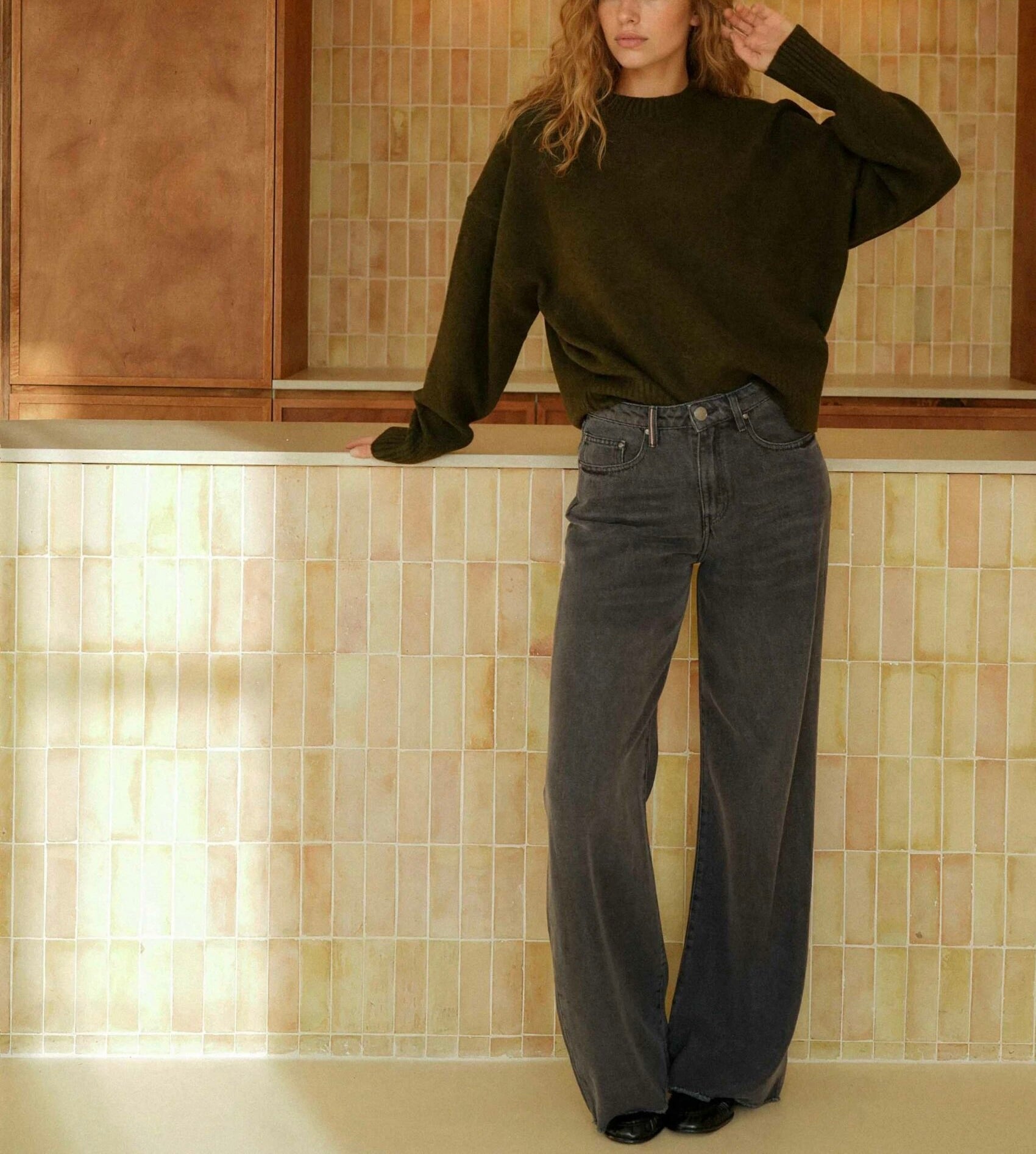 Jean Felicity black denim – Islow