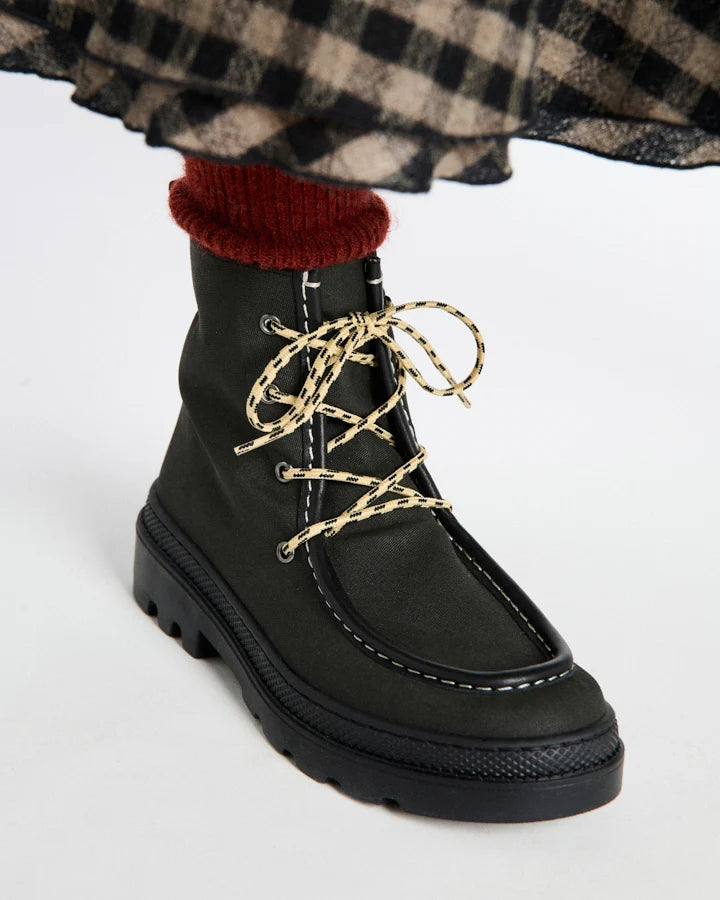 Stiefeletten Lucila olive wax