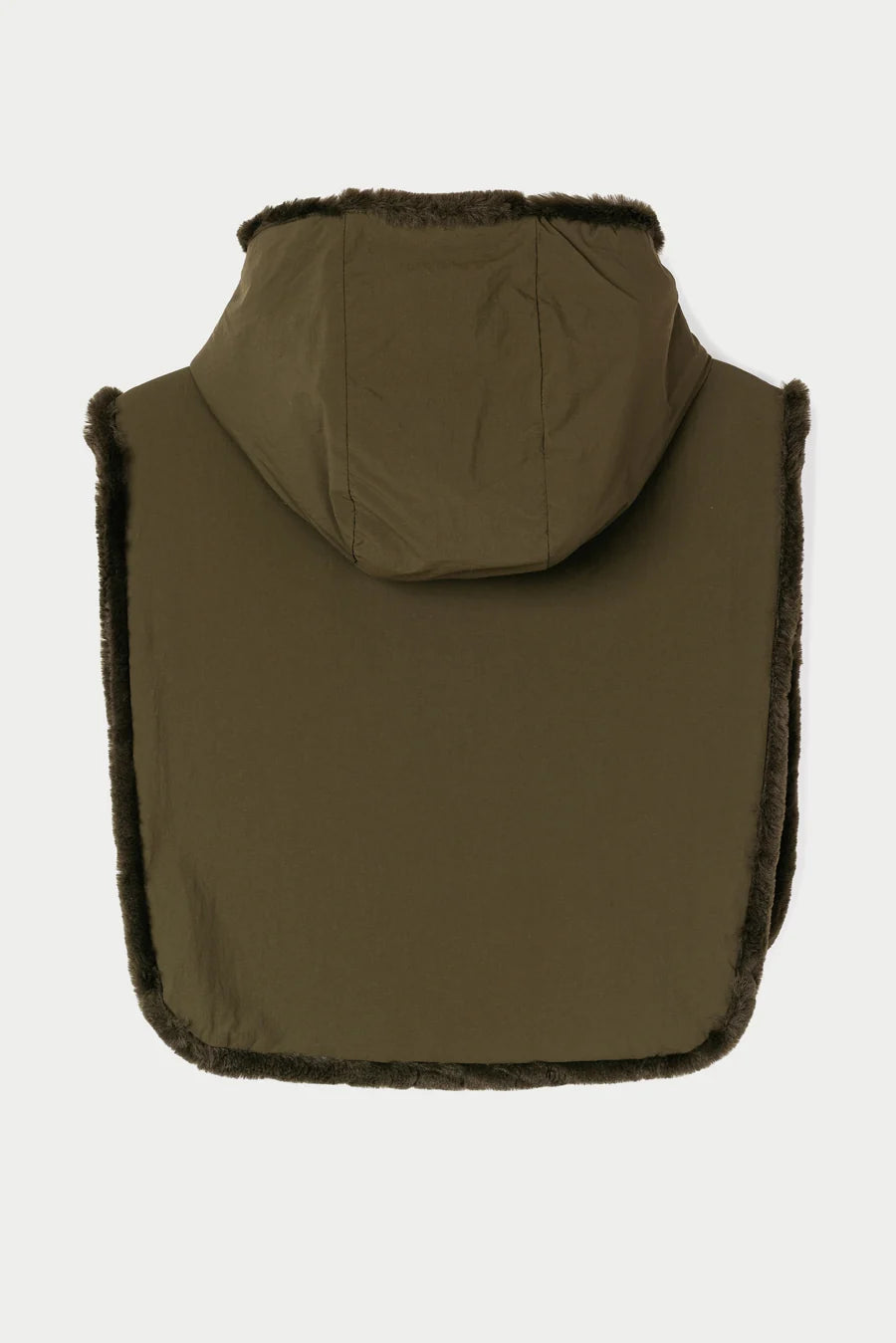 Capuche réversible Bing kaki