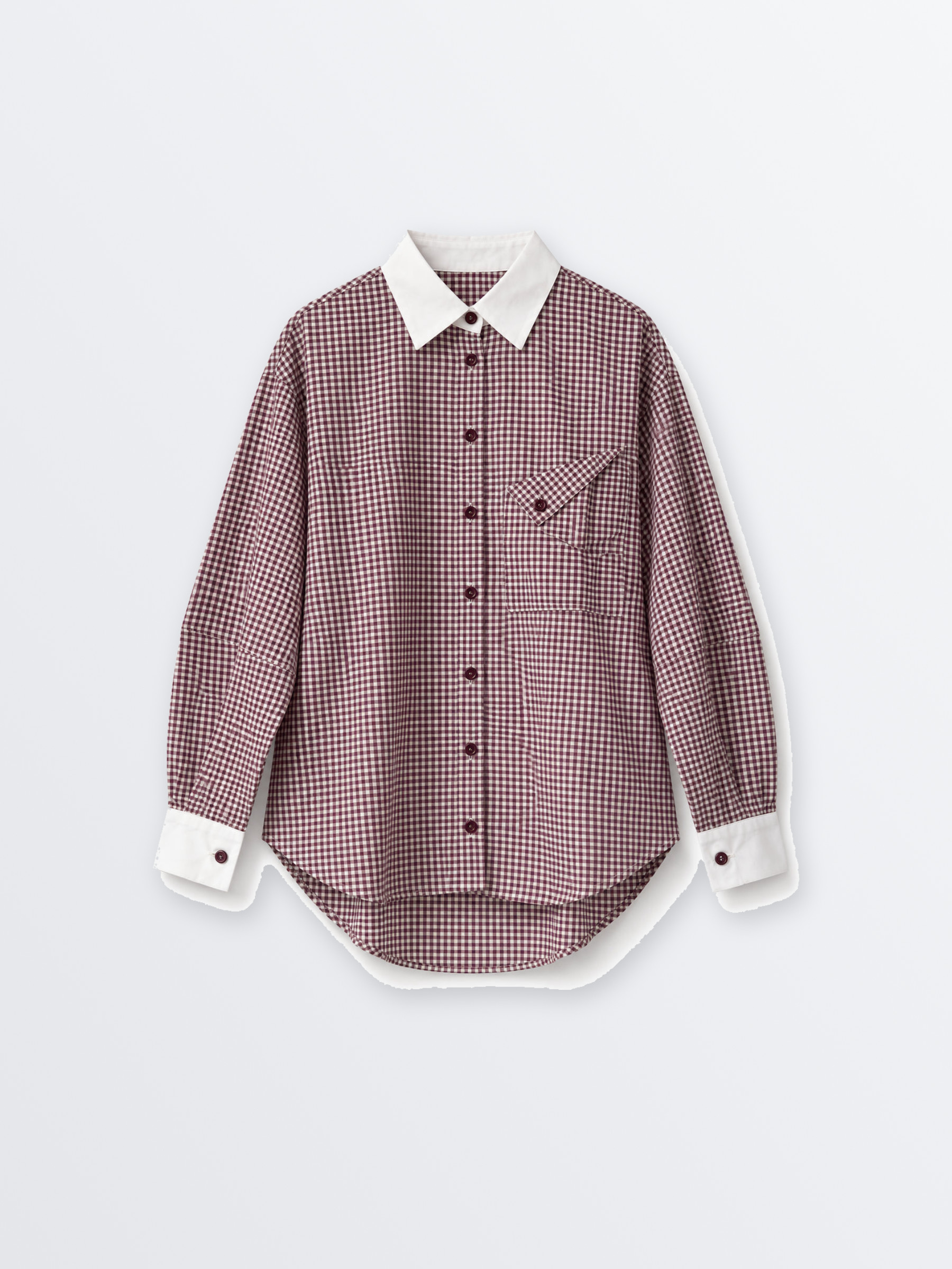 Blusa Noa vichy prune – Ora