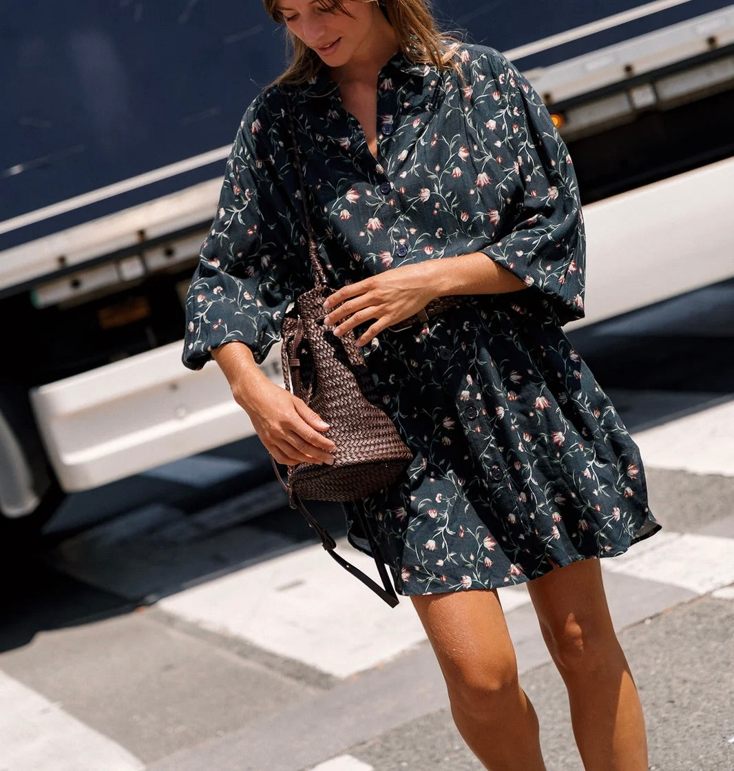 Robe chemise florale – Indi & Cold