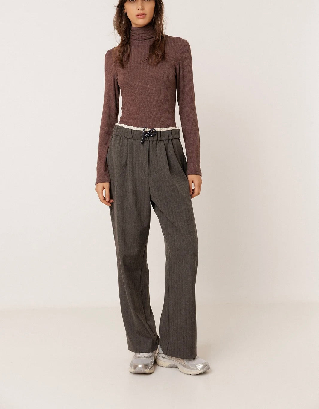 Sous pull roulé choco