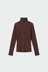 Sous pull roulé choco