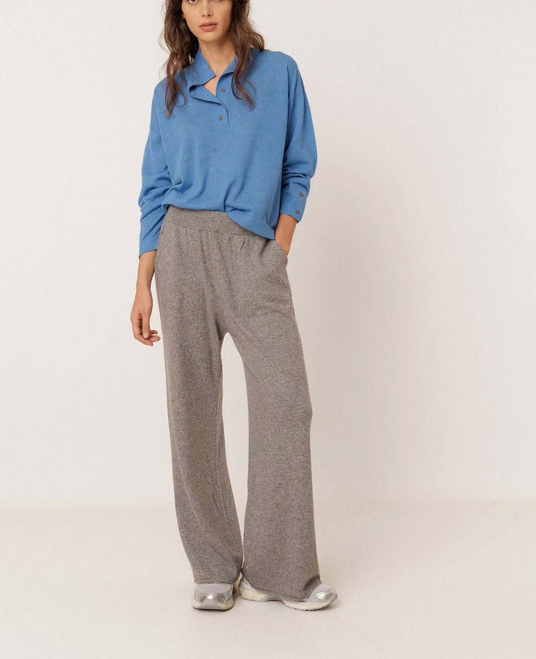 Pantalon crop gris – Indi & Cold