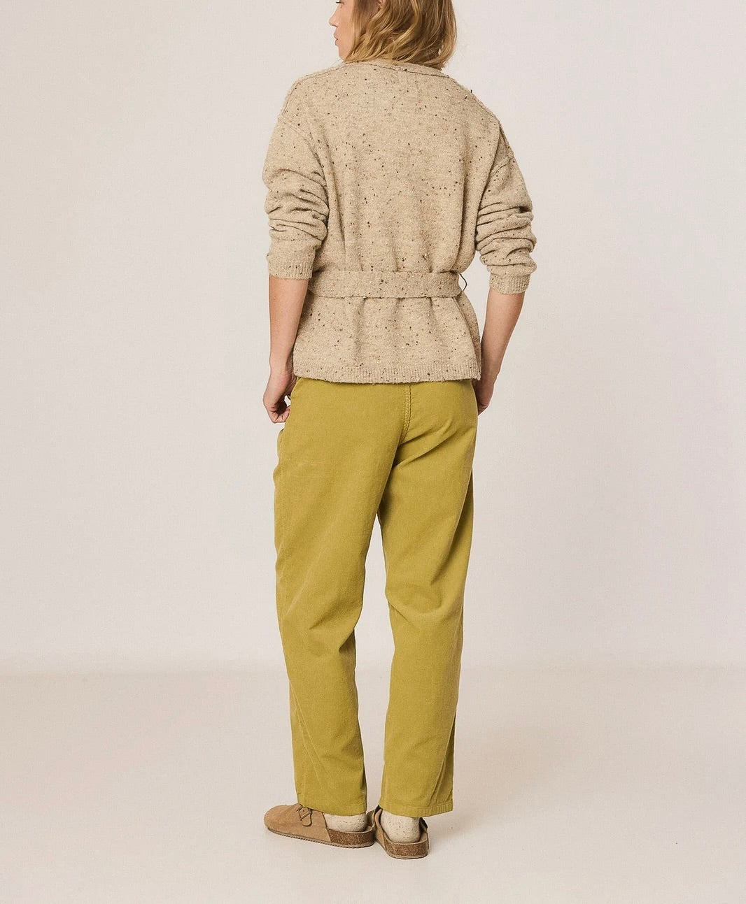 Gilet Indi beige chiné ceinture – Indi & Cold